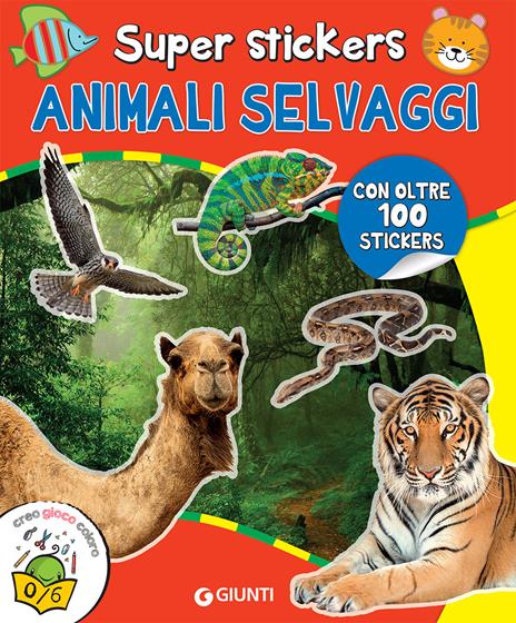 ANIMALI SELVAGGI SUPER STICKERS